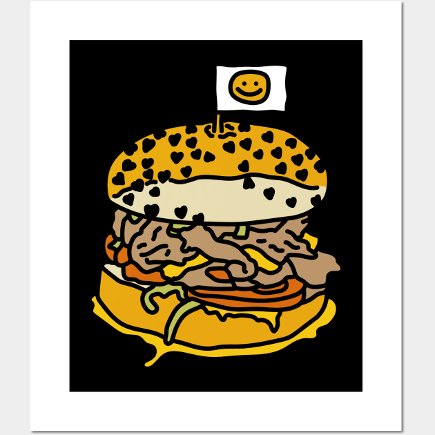 Burger Lover Wall Art by kalemstudio